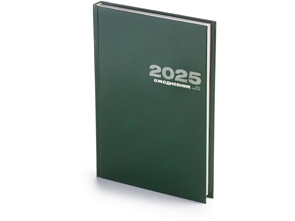 Ежедневник А5 датированный Бумвинил 2025, зеленый-0