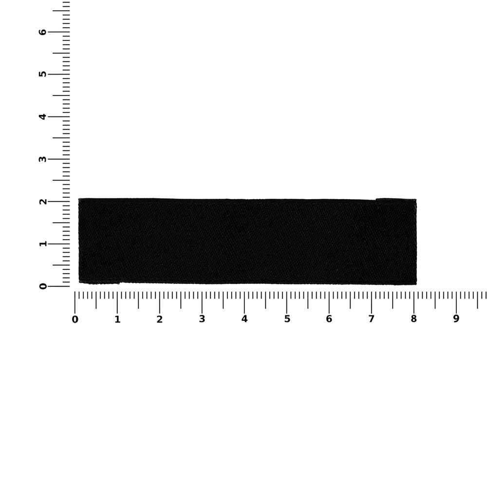 Лейбл тканевый Epsilon, S, черный-2