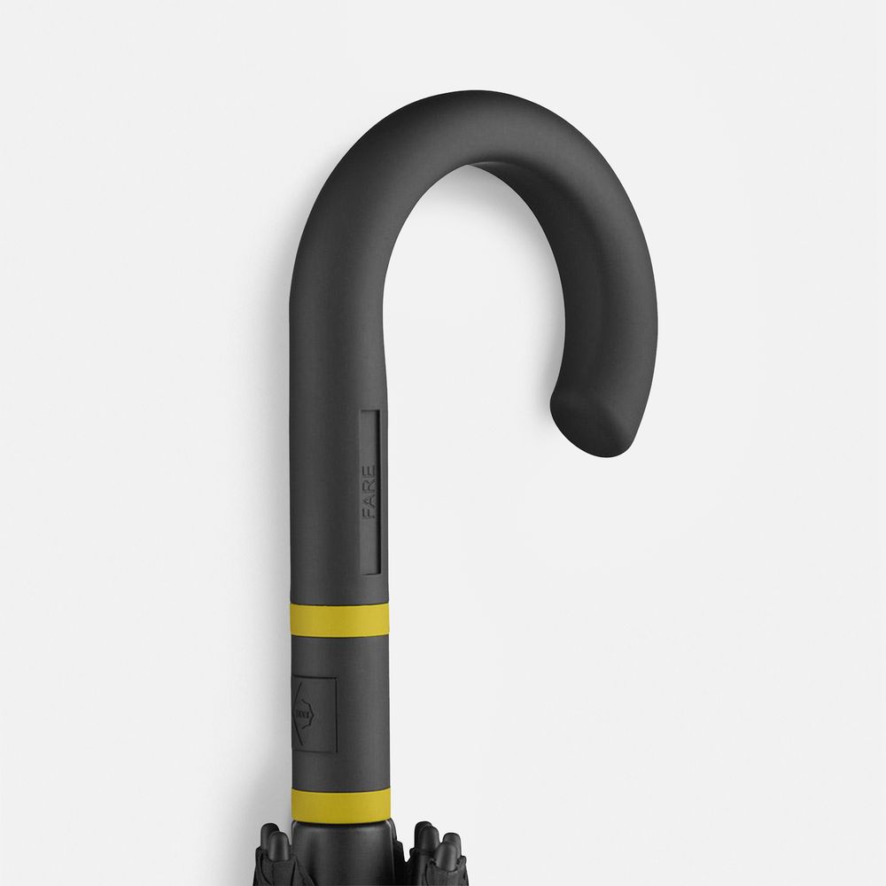 Зонт-трость с цветными спицами Color Style, желтый-2