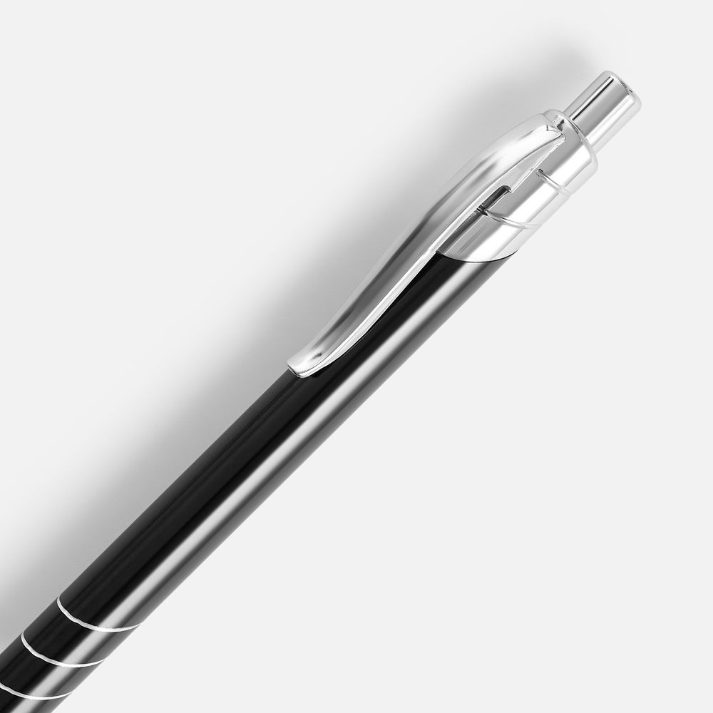 Ручка шариковая Undertone Metallic, черная-1