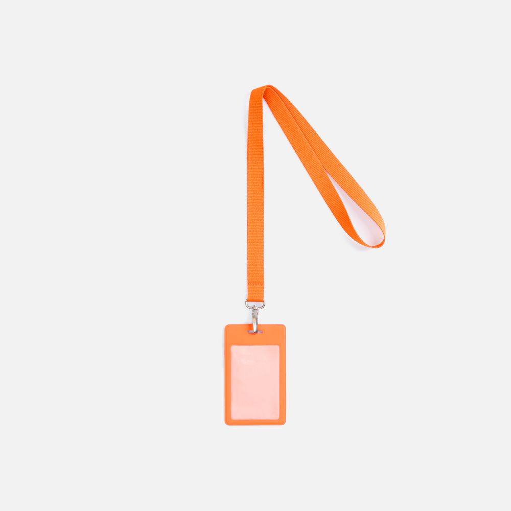 Лента для бейджа Pin, светло-оранжевая-1