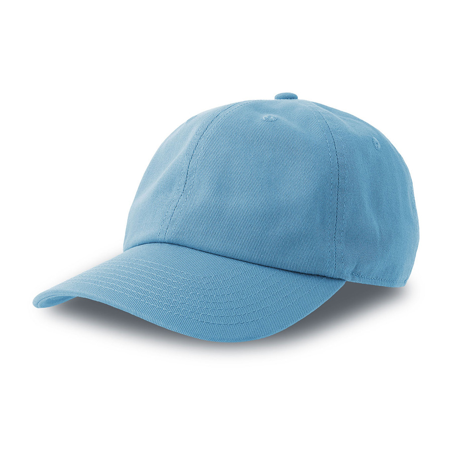 Бейсболка DAD HAT-S, 6 клиньев, металлическая застежка, голубой-0