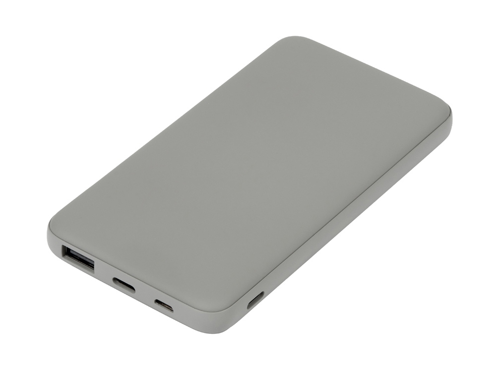 Подарочный набор с бутылкой для воды и повербанком С2, 10000 mAh, серый-3