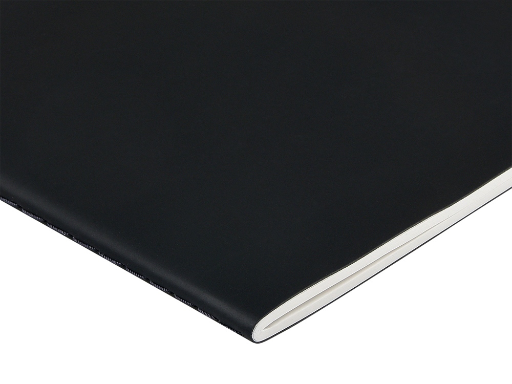 Тетрадь с каменной бумагой А5 Carrara 40 л., линейка, черный-2