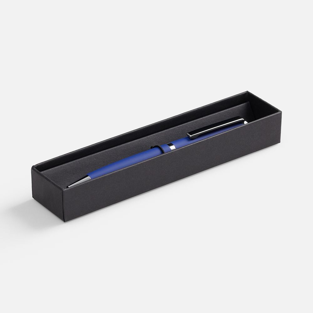 Ручка шариковая Inkish Chrome в футляре, синяя-5