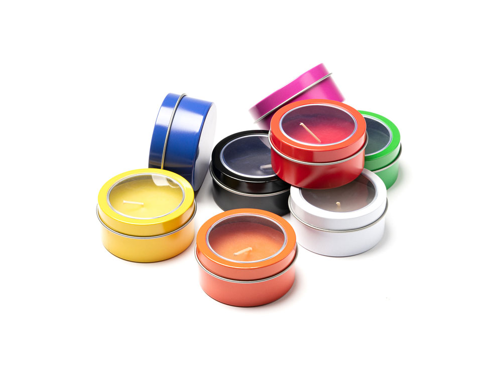 Ароматическая свеча FLAKE с запахом ванили, красный-2