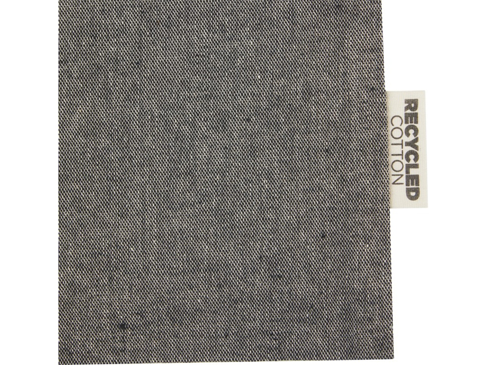 Средняя подарочная сумка Pheebs объемом 1,5 л из хлопка плотностью 150 г/м2, черный-3