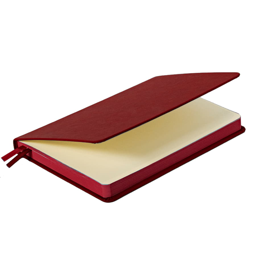 Ежедневник недатированный Softie, формат А5, в клетку, бордовый-4