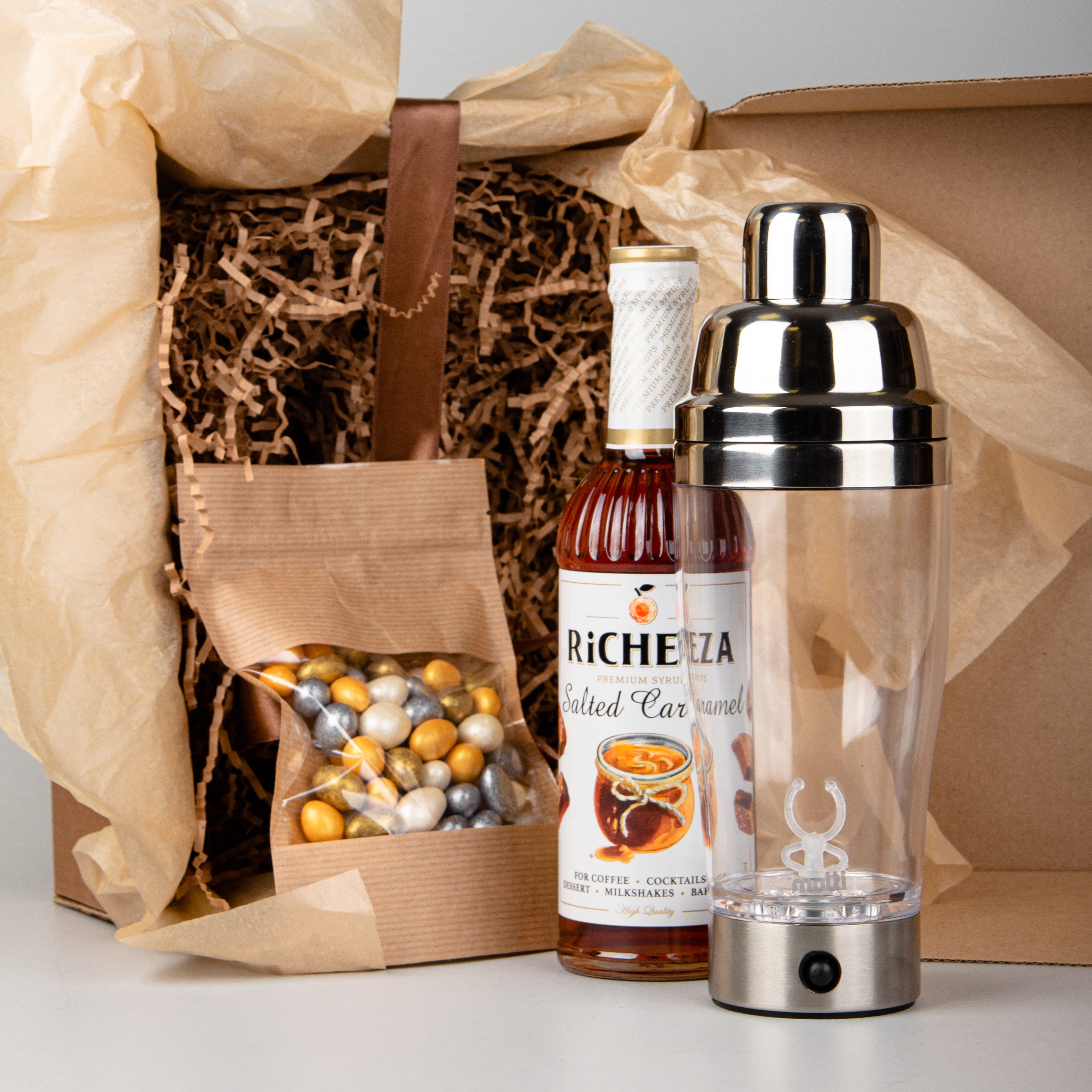 Подарочный набор Let’s shake "Домашний бармен" с драже-1