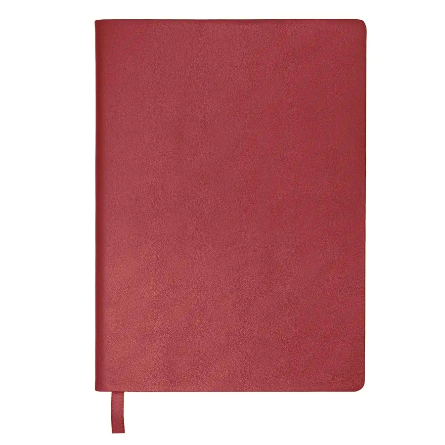 Бизнес-блокнот LADY, формат А5, бордовый, блок в клетку, бордовый-1