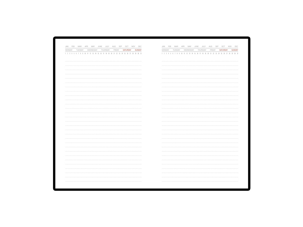 Ежедневник недатированный с индексами А5 Bergamo, синий-4