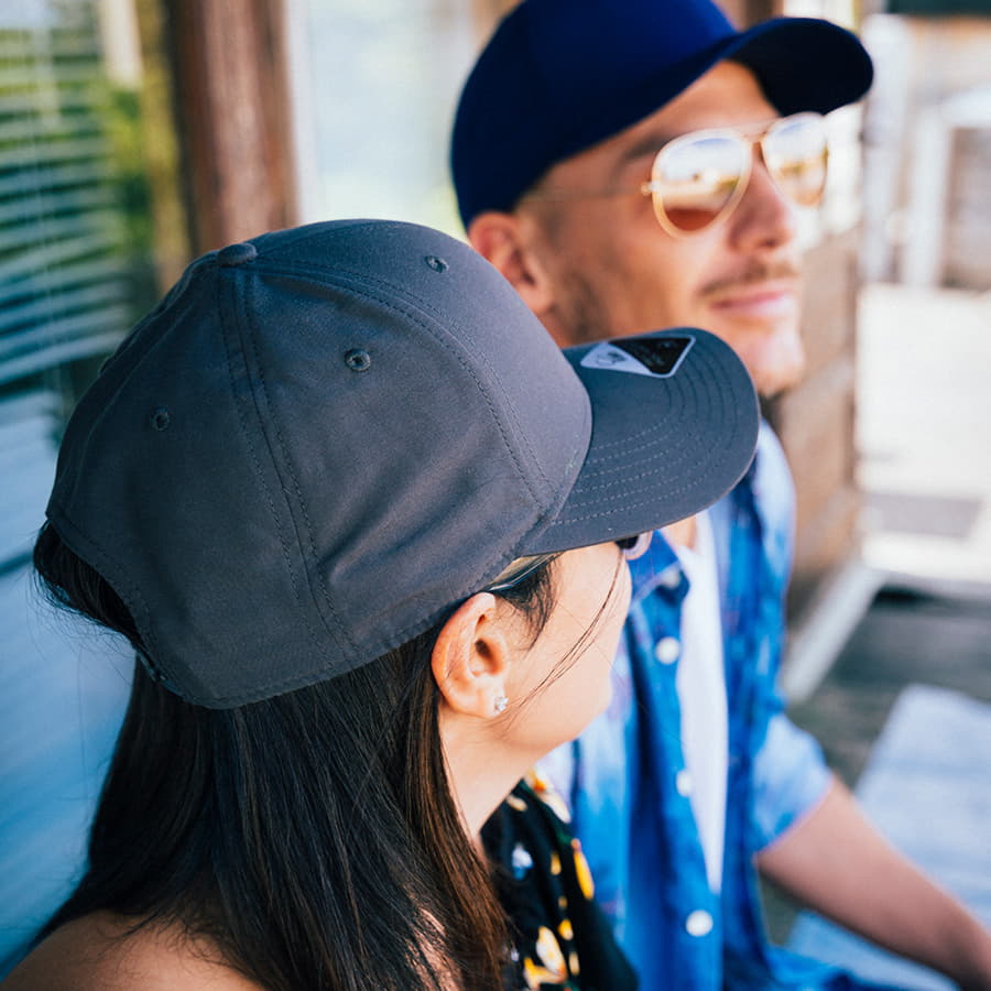 Бейсболка RECY FEEL, переработанный полиэстер, 6 клиньев, пластиковая застежка, черный-4