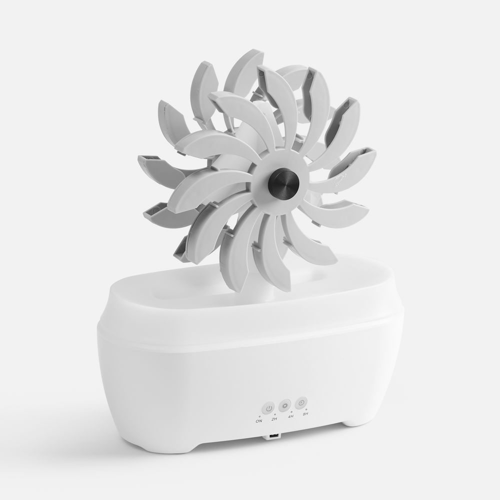 Увлажнитель-ароматизатор Steam Spin, белый с серым-1