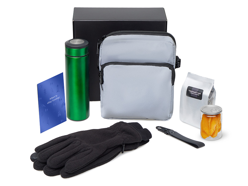 Подарочный набор Re:m. Step  с термосом, перчатками и сумкой-1