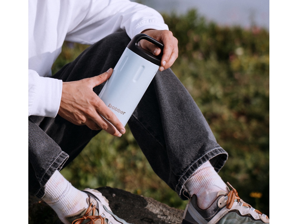 Вакуумный термос с керамическим покрытием бытовой, тм bobber, 770 мл. Артикул Bottle-770 Iced Water (белый)-5