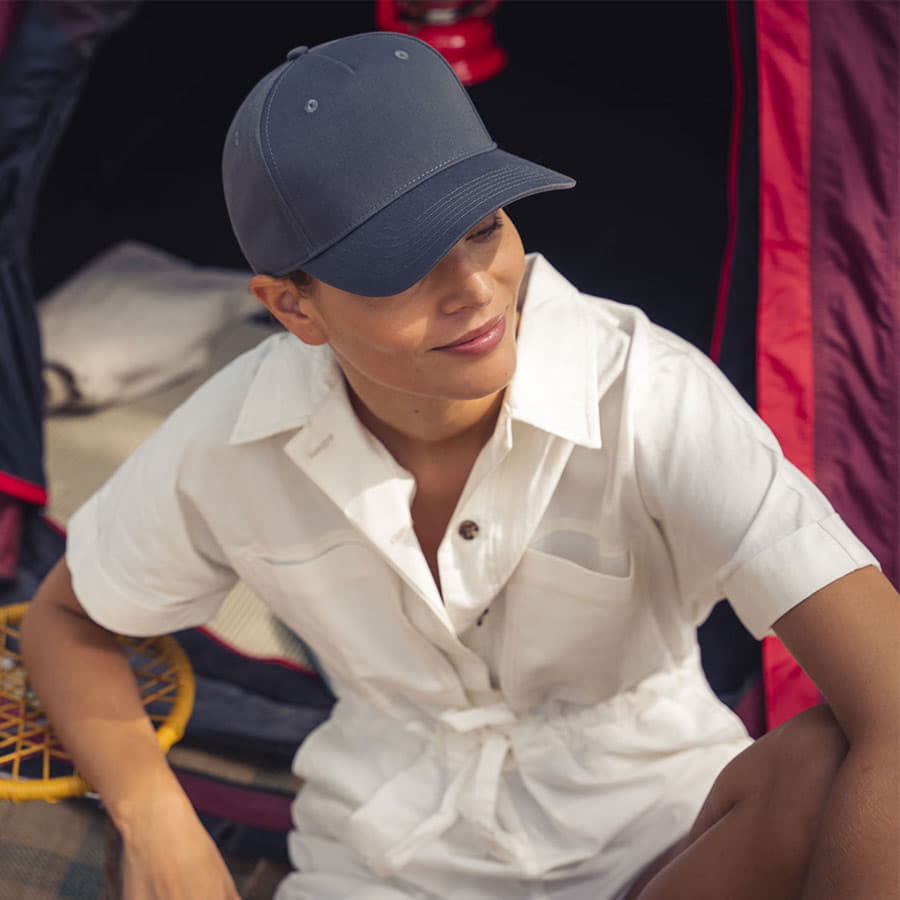 Бейсболка FIJI, 5 клиньев, застежка на липучке, серый-4