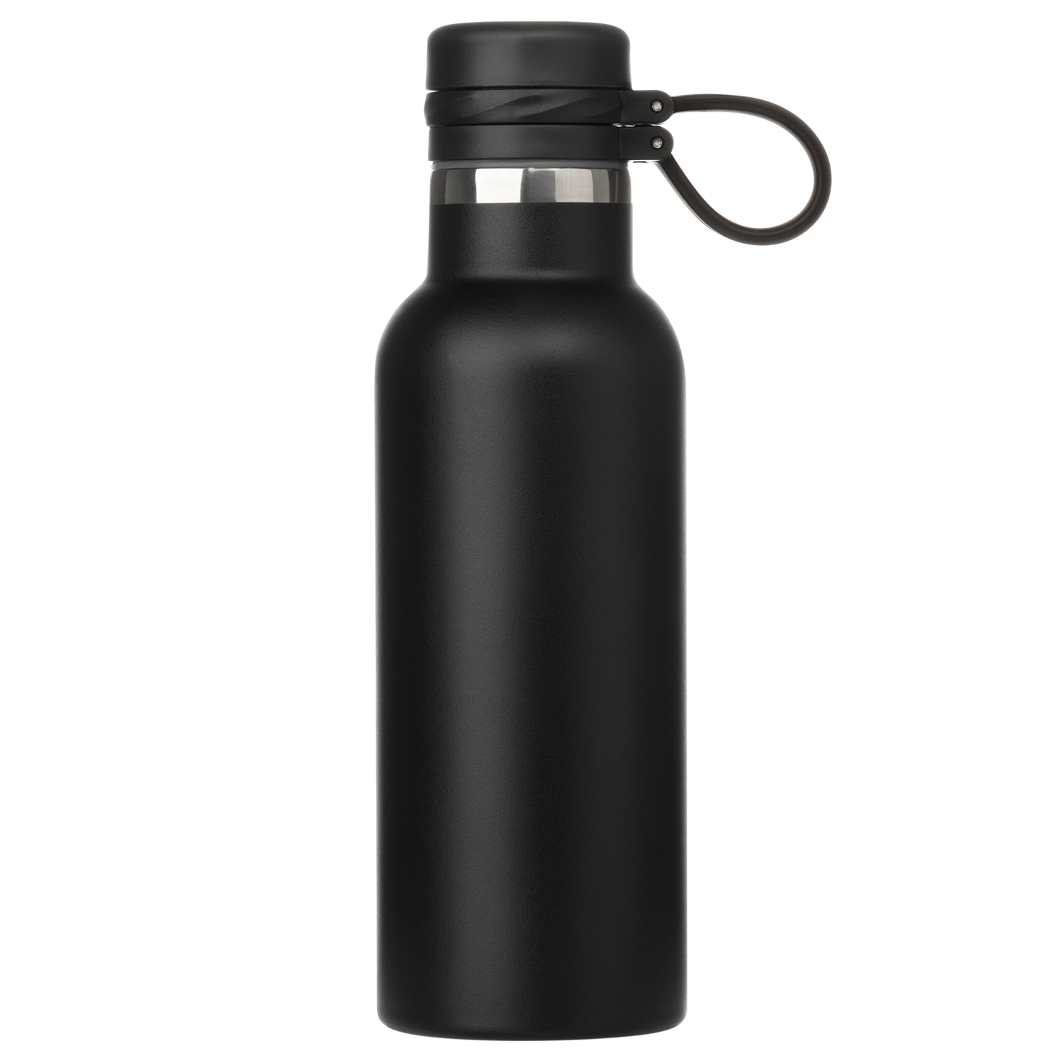 Термобутылка вакуумная герметичная Модена (Modena), черная-0