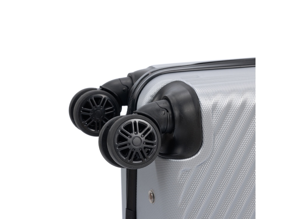 Чемодан TORBER Lama, серебристый, ABS-пластик, 38 х 21 х 55 см, 37 л-7