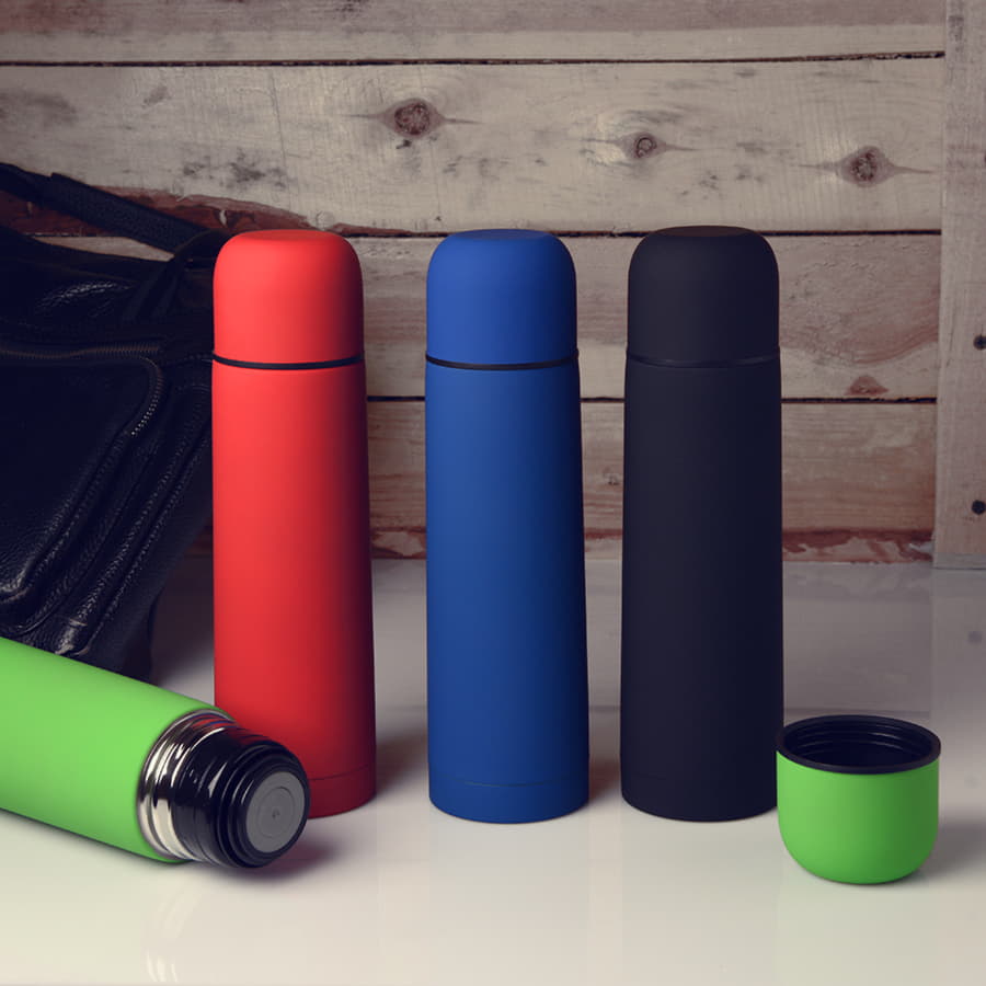 Термос вакуумный "Flask", 500 мл, черный-1