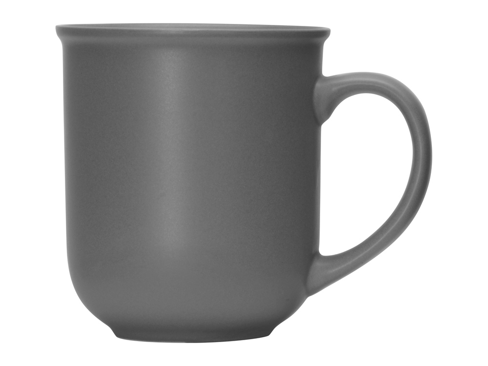Матовая кружка Susan 380мл в цвете с двух сторон, серый-1