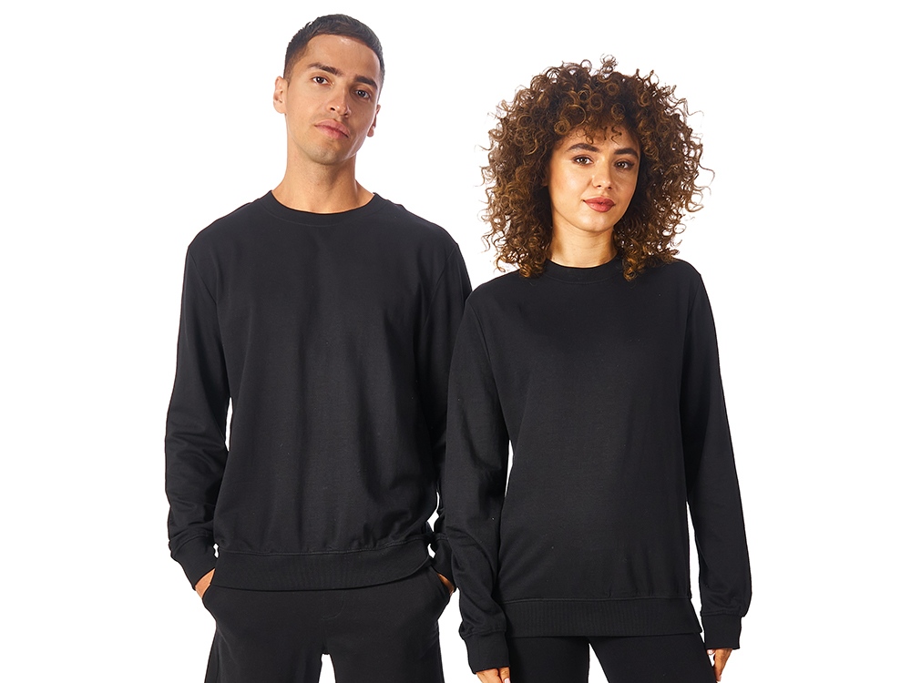 Свитшот Warsaw 220гр, унисекс, черный-0