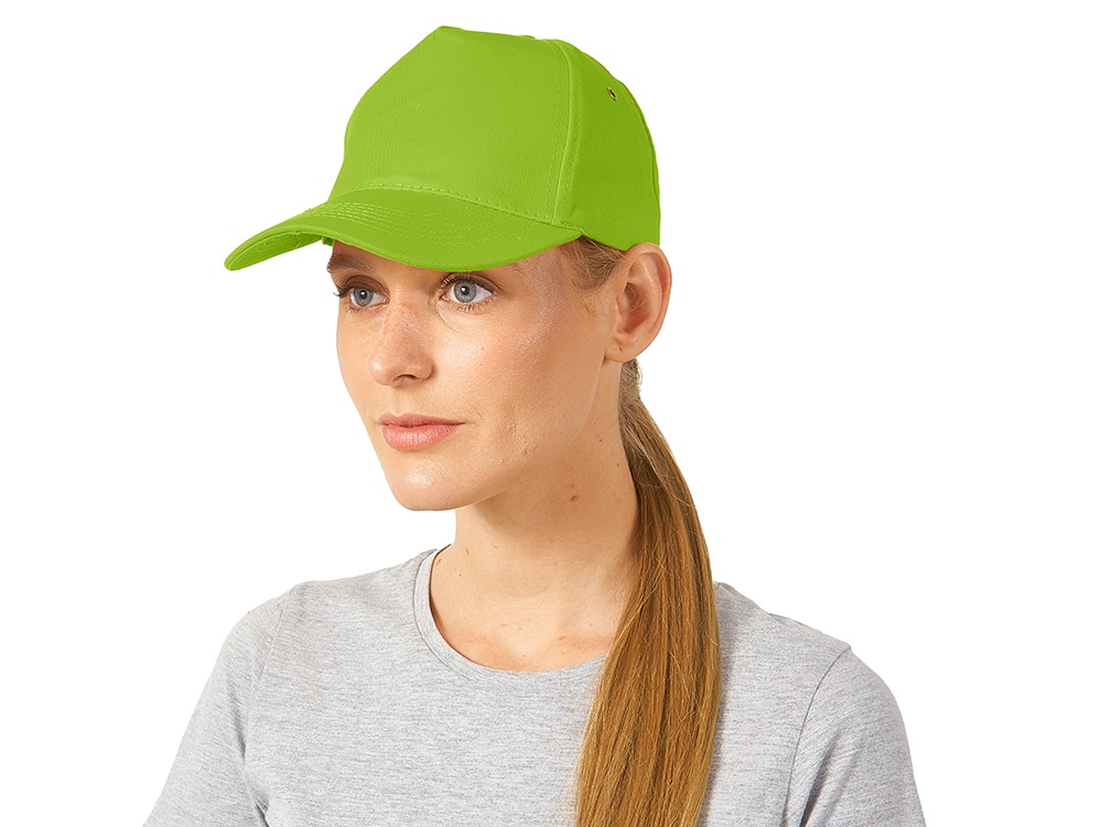 Бейсболка New York 5-ти панельная, зеленое яблоко-2