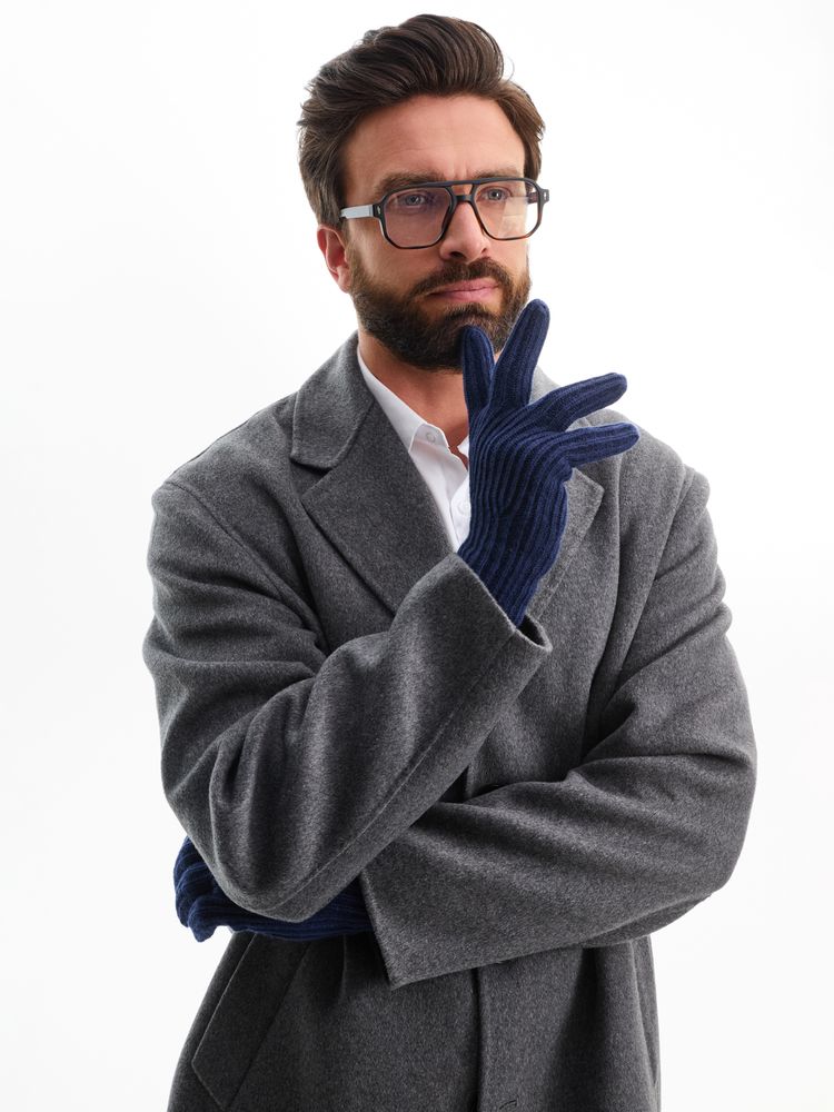 Перчатки Bernard, темно-синие-1