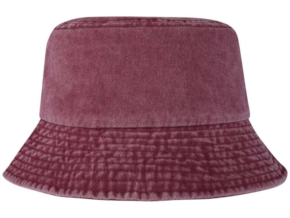 Панама Mitica стираная - Бургунди-1