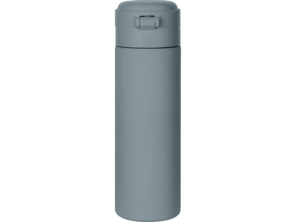 Вакуумная термокружка Waterline c кнопкой Guard, 400 мл, тубус, антрацит-3