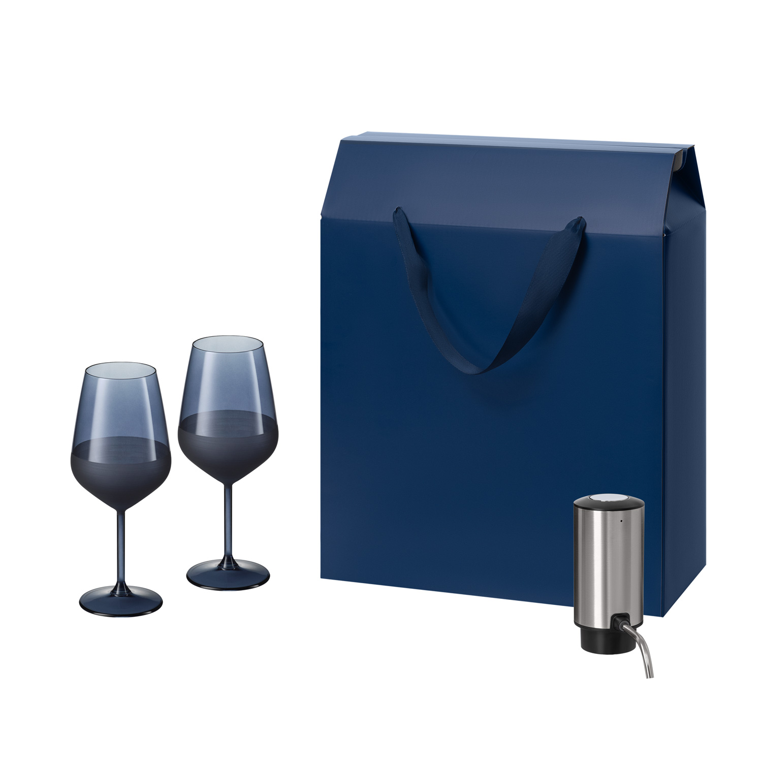 Подарочный набор Sapphire, Dante (2 бокала + аэратор для вина)-0
