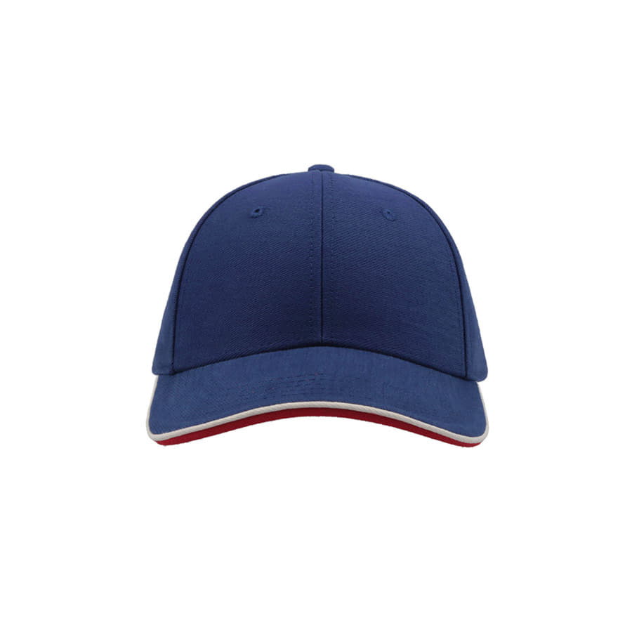 Бейсболка PILOT PIPING SANDWICH, 6 клиньев,  металлическая застежка, синий-4