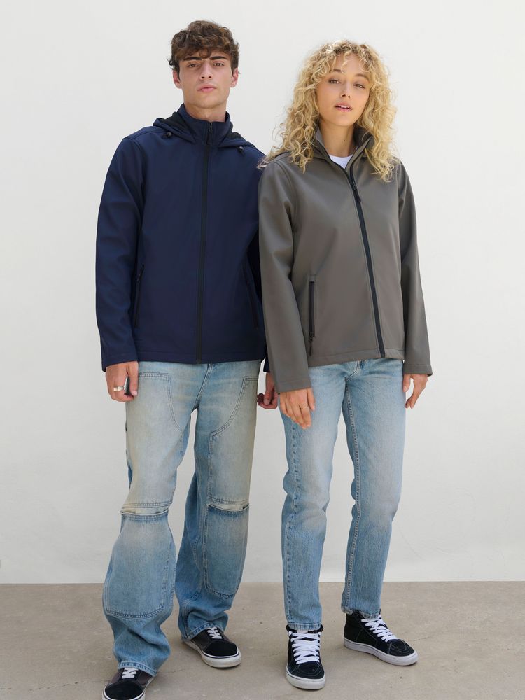 Куртка софтшелл с капюшоном женская Race Women, ярко-синяя (royal)-3