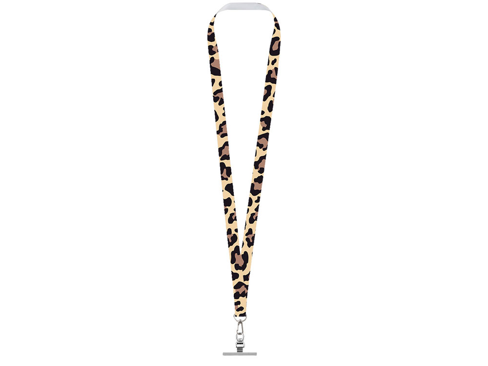 Ланъярд 2 см под сублимацию с трендовым карабином и металлическим держателем для телефона, серебристый-1