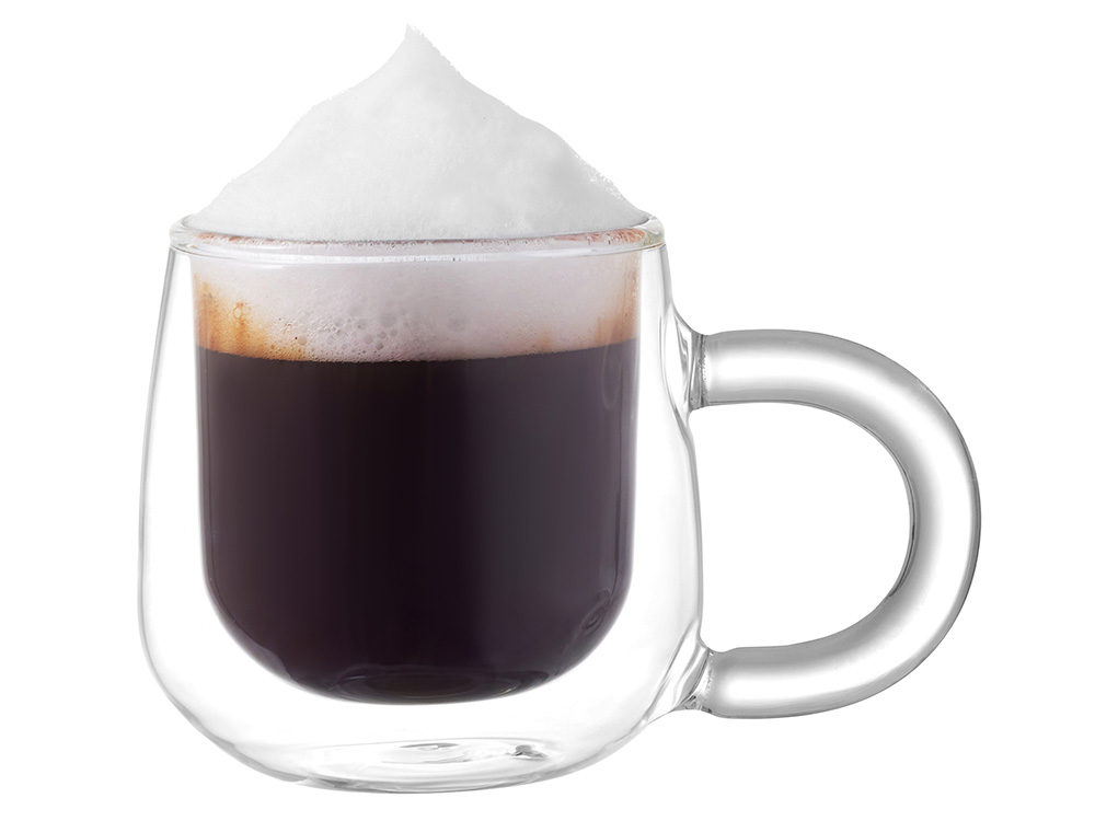 Кружка с двойными стенками с широкой ручкой и градиентным покрытием Fog, красный-3