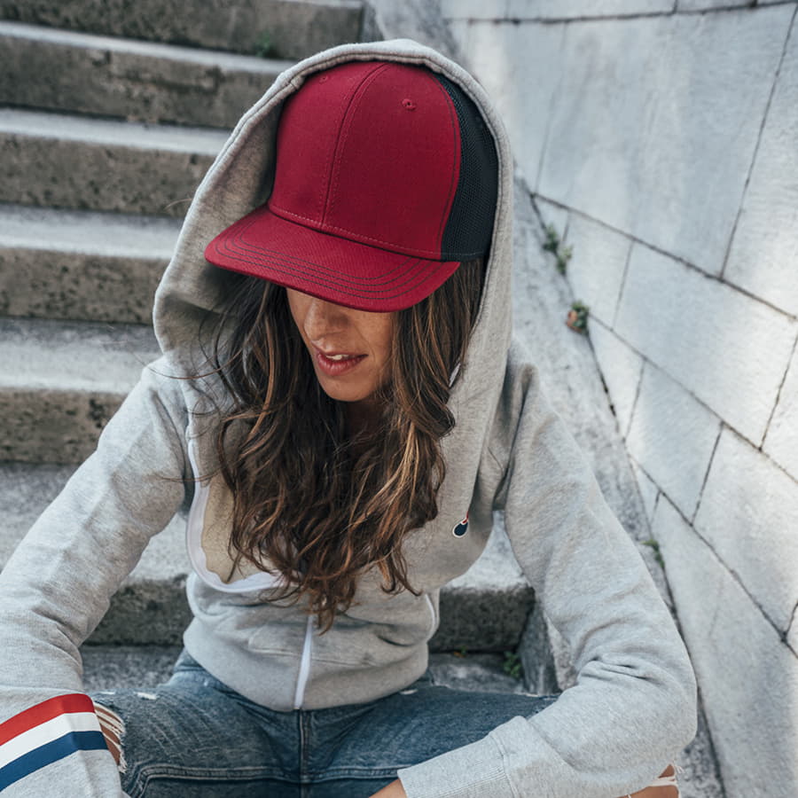 Бейсболка SONIC, 6 клиньев, пластиковая застежка, желтый, черный-3