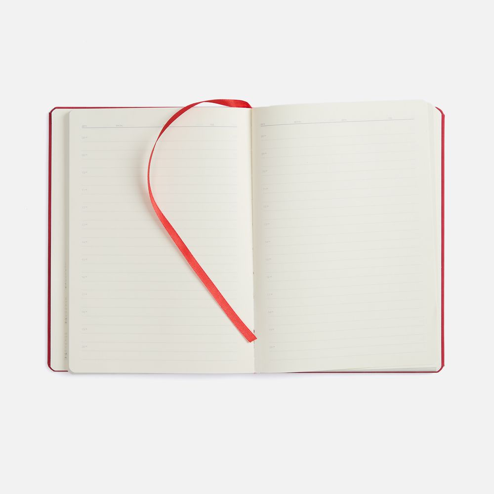 Ежедневник Urban Hard, недатированный, красный-3