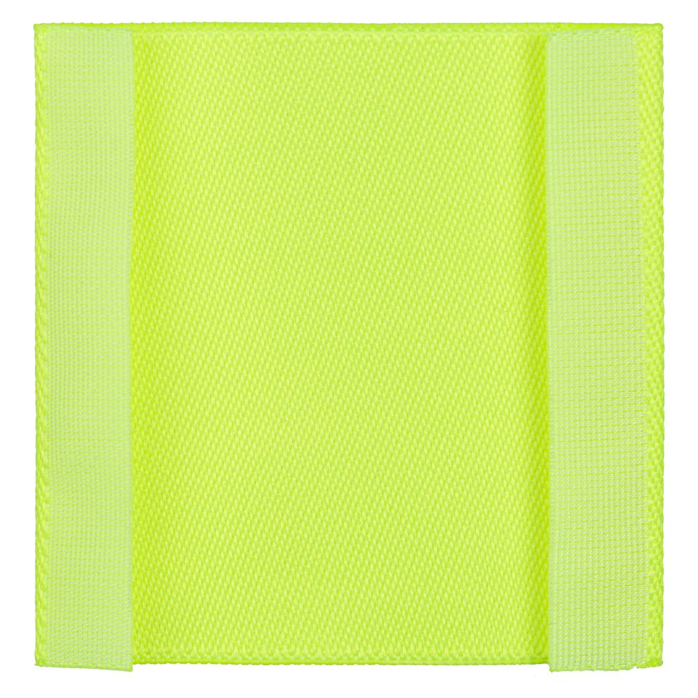 Лейбл тканевый Epsilon, L, желтый неон-2