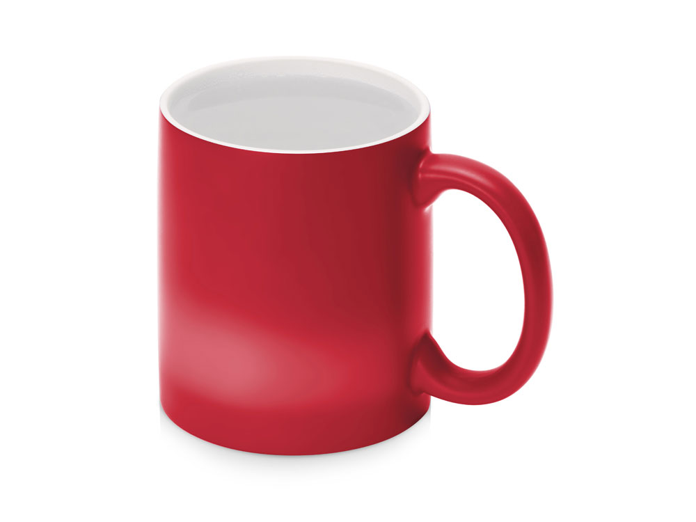 Кружка-хамелеон Magic матовая, красный/белый-2