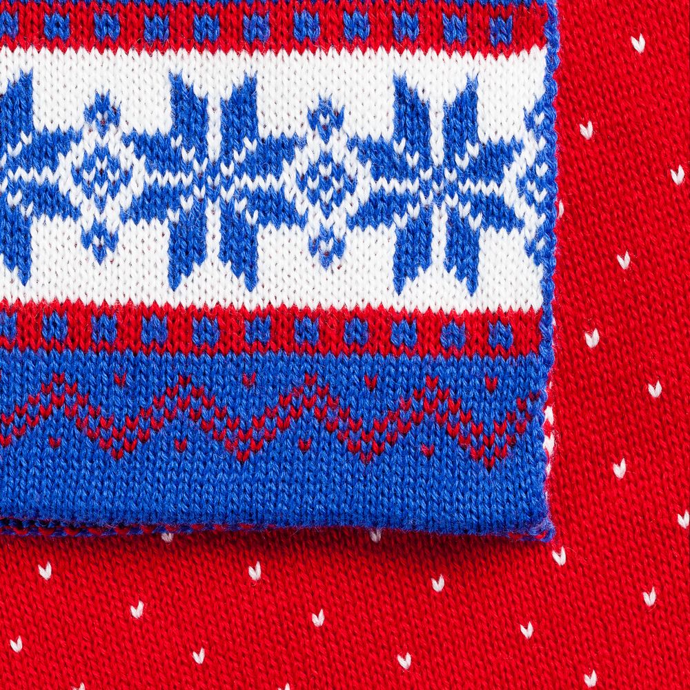 Шарф Happy View, красный с синим-1