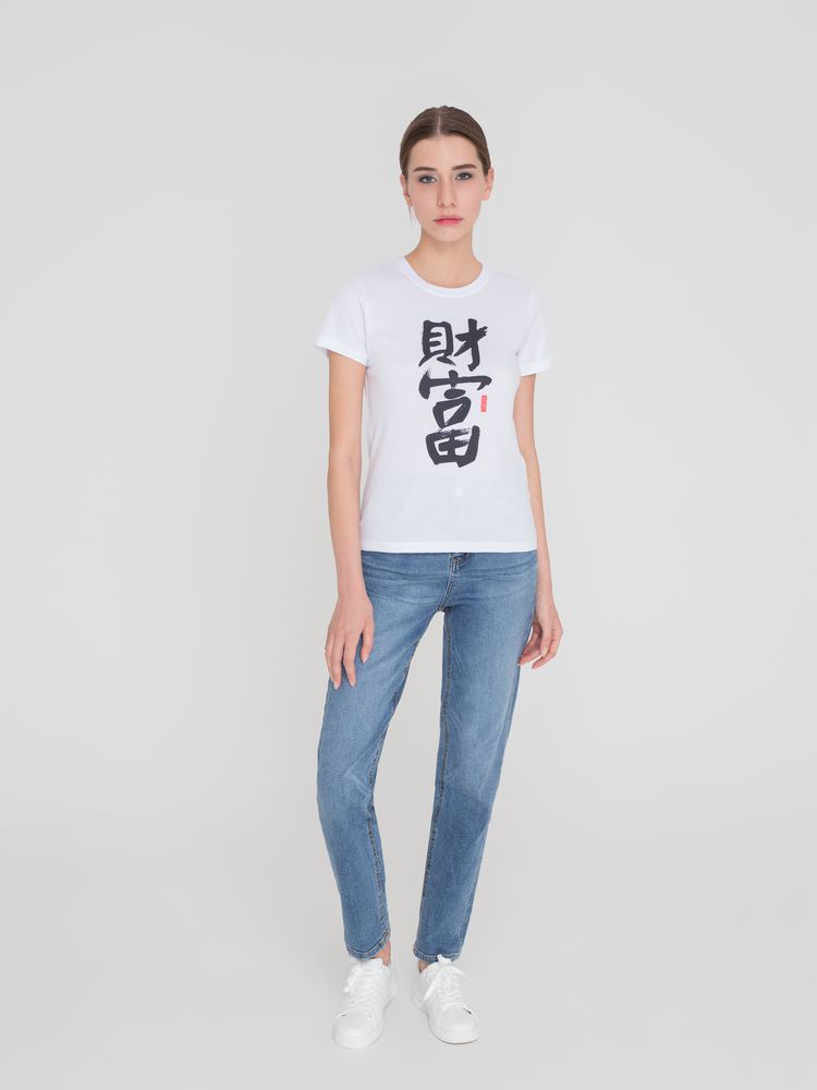 Футболка женская «Вечные ценности. Богатство», белая-2