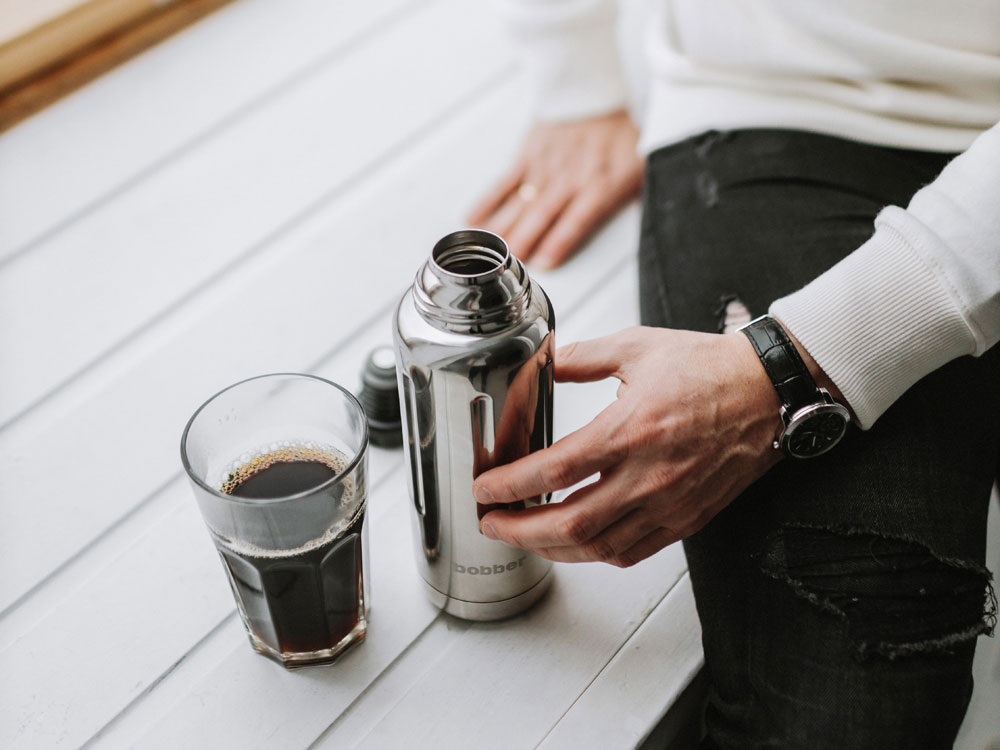 Термос для напитков, вакуумный, бытовой, тм bobber. Объем 0.47 литра. Артикул Flask-470 Glossy-6