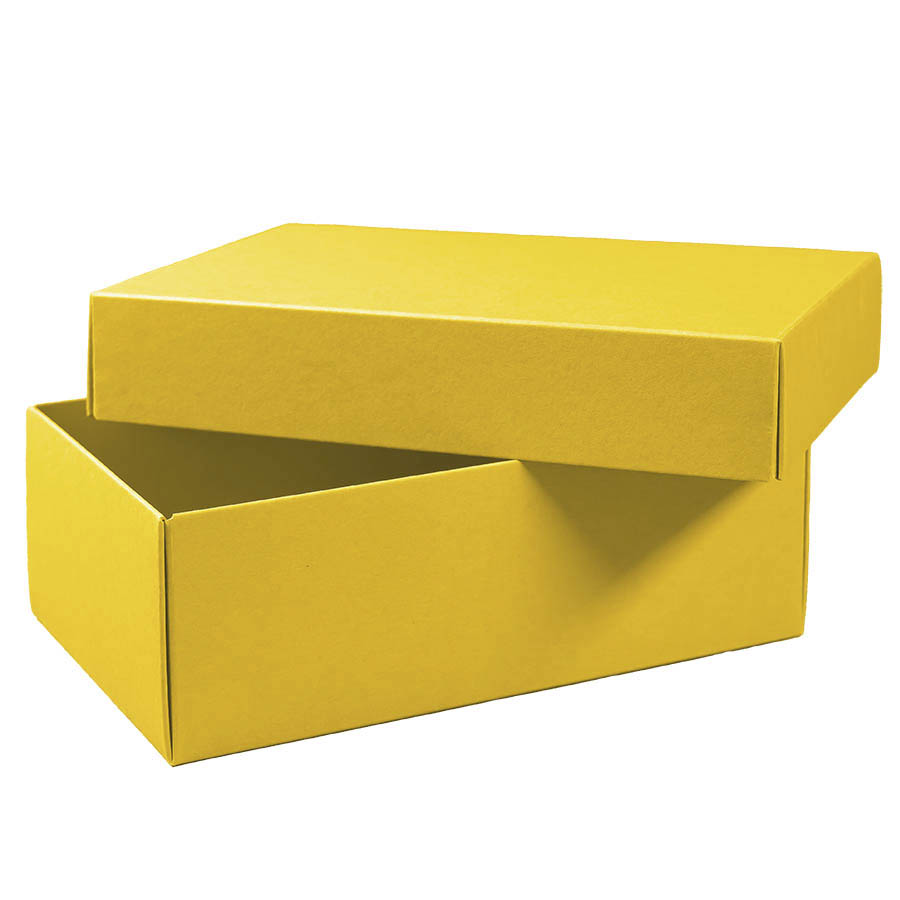 Коробка картонная, "COLOR" 11,5*6*17 см; желтый, желтый-1