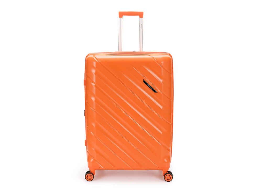 Чемодан TORBER В Отпуск, оранжевый, полипропилен, 54,5 х 33,5 х 79 см, 135 л-9
