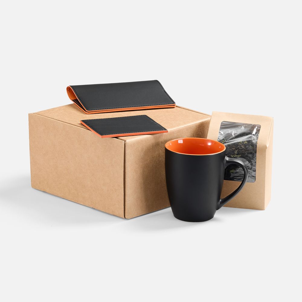 Набор Multimo Tea, черный с оранжевым-0