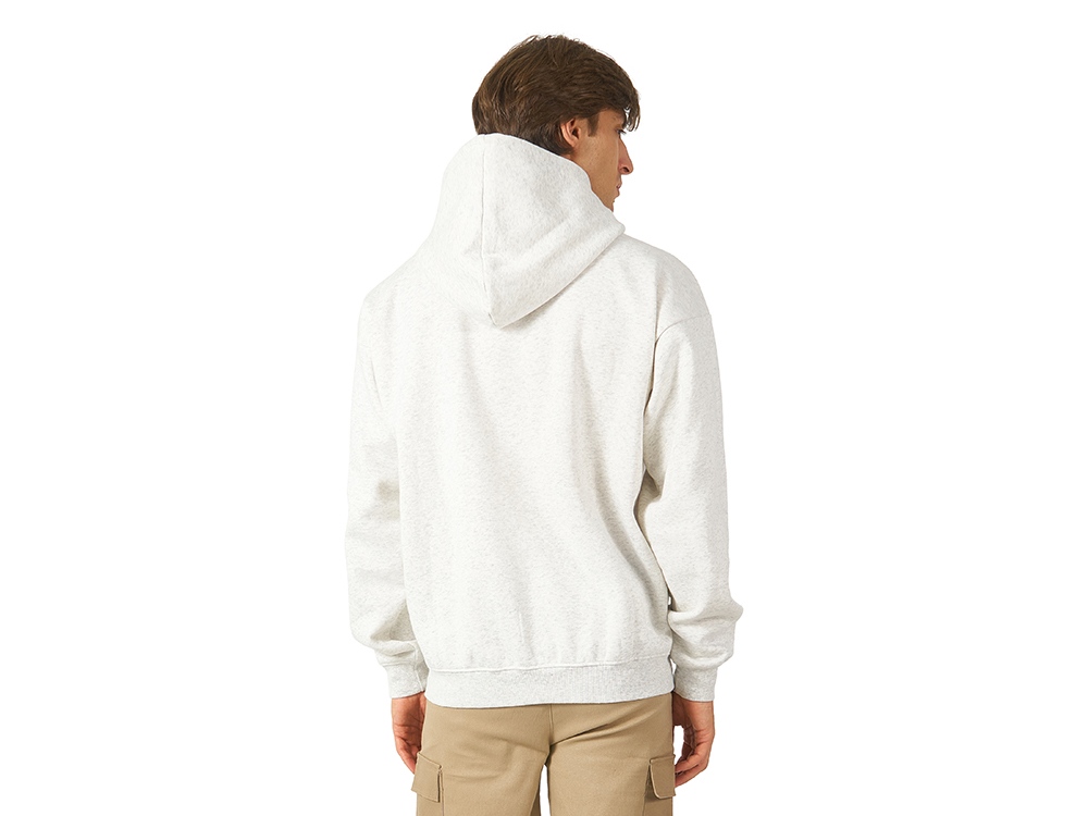 Толстовка с капюшоном оверсайз Berlin унисекс, белый меланж-4