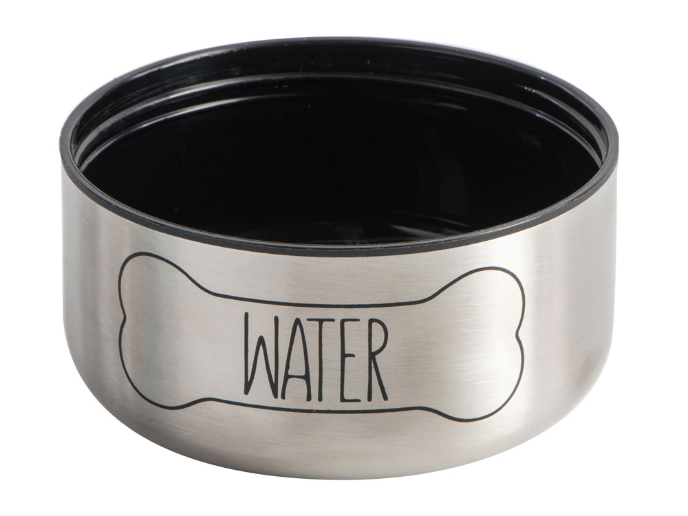 Вакуумный термос Buddy 3-в-1 со съемными мисками для питомцев, 1000 мл, черный-6