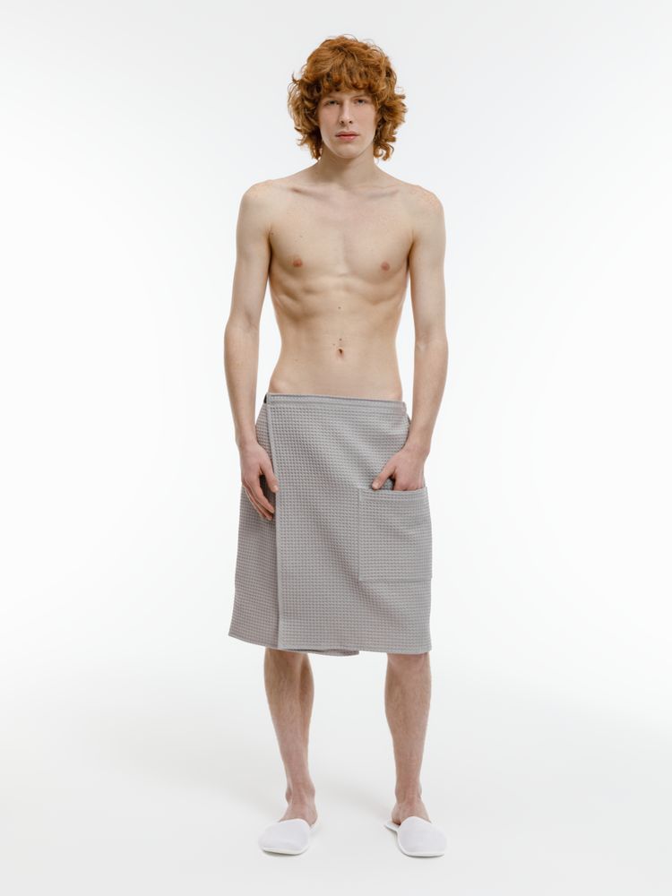 Банный набор Heat Therapy ver.2, мужской, светло-серый-3