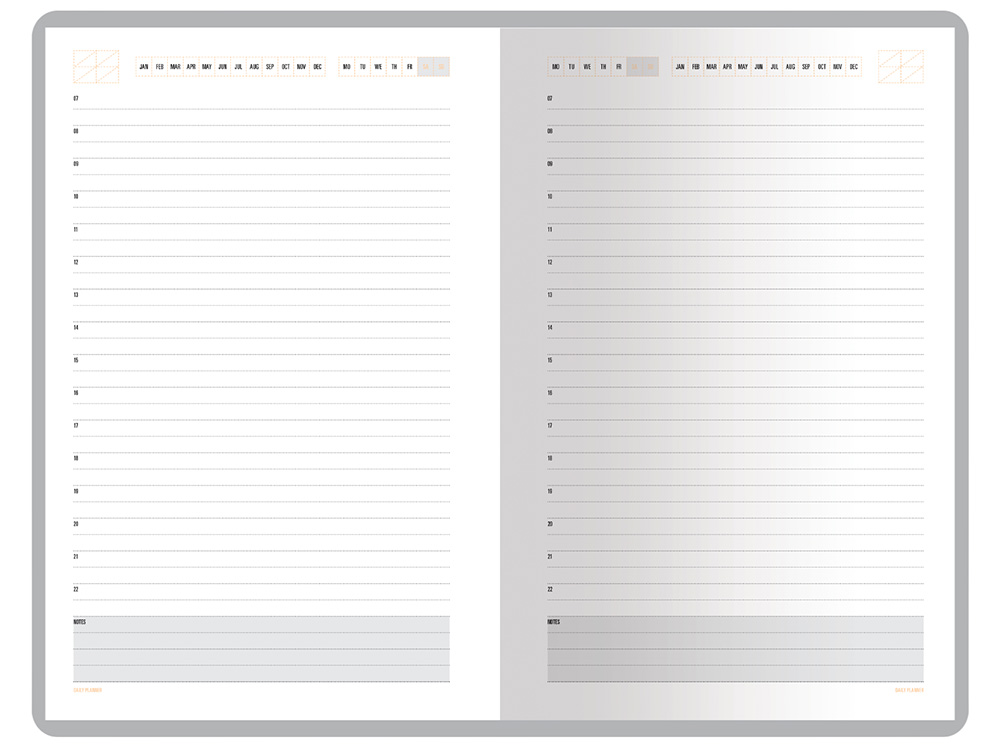 Ежедневник А5 недатированный Mercury, темно-синий Navy-7