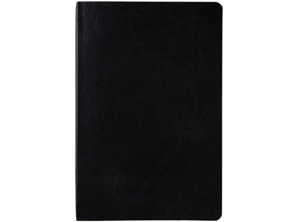 Ежедневник недатированный А5 Megapolis Nebraska Flex, черный с золотым обрезом-1