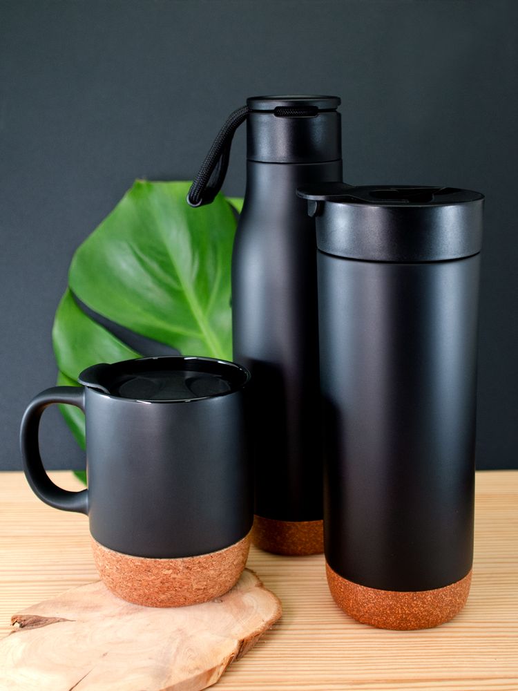 Термобутылка Steady, черная-3